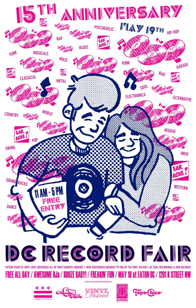15th Anniversary DC Record Fair Poster, May 19th.